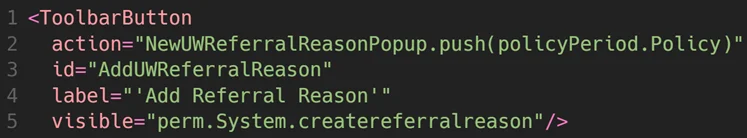 In the above code snippet, we want to ensure a person can copy a submission (line 1 function name of canCopySubmission). Line 2 checks the system’s permission object (perm) along with the permission type (Submission and System) and the specific type (create and jobcopy) to ensure the person is authorized for the action. The function provides a simple true/false as a return value.